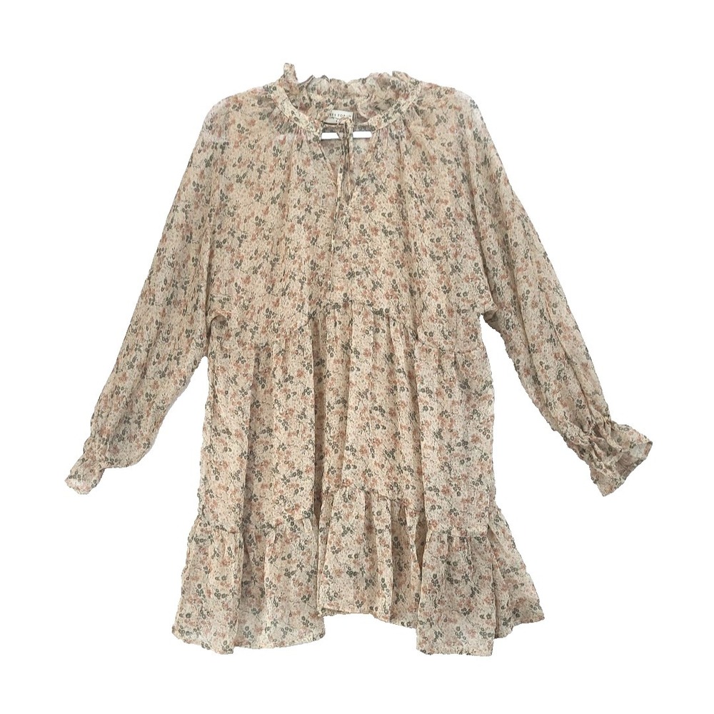Dress‎ Forum Women's Dress Long Sleeve Floral Multicolor Size S